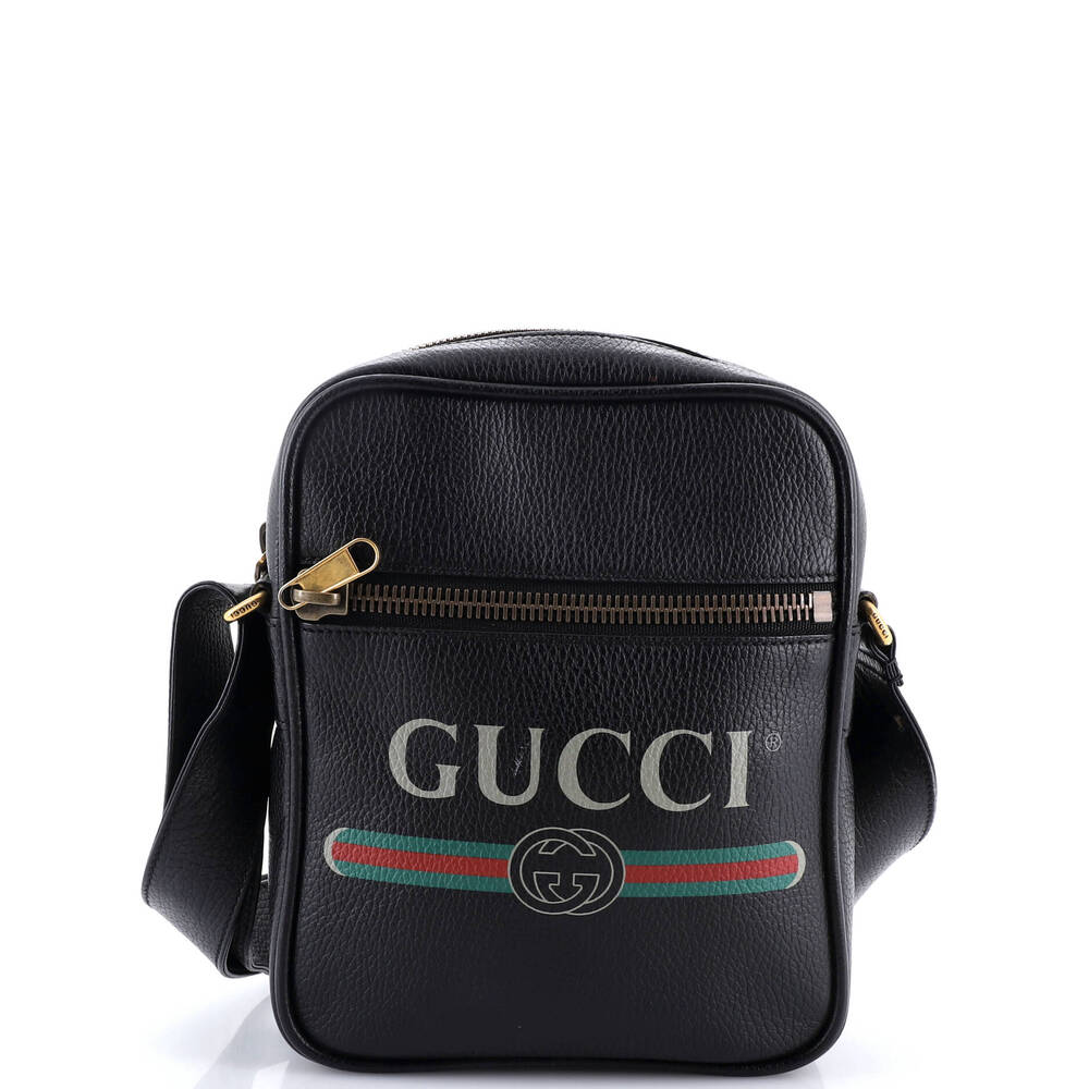 Gucci Logo Zip Messenger Bag Printed #263684G69B